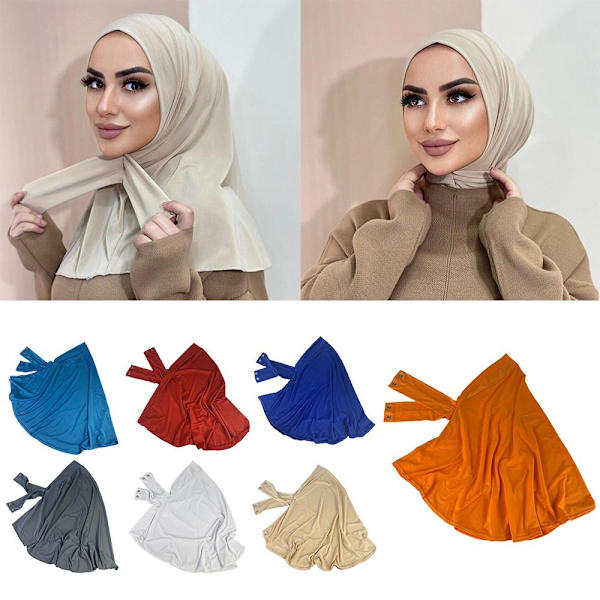 Pääkääre Shawl Muslim Bonnet SININEN Blue