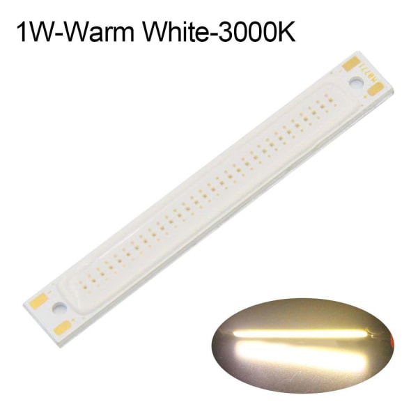 LED COB Strip lysemitterende diod 1W-WARM WHITE-3000K 1W-WARM 1W-Warm White-3000K