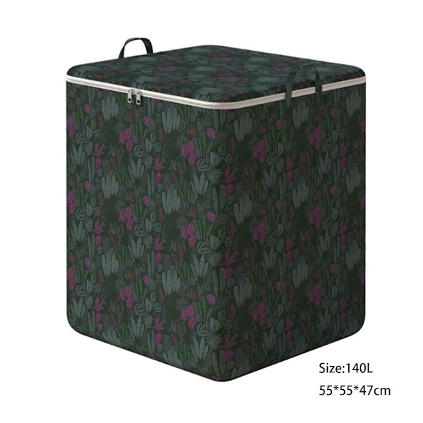 Peittojen säilytyslaukku Vaatteiden säilytyslaatikko VIHREÄ 55X55X47CM green 55x55x47cm