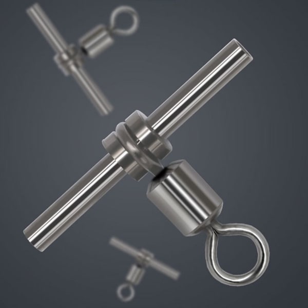 10 stk/sæt Tube Fishing Swivels Ærmer Rulleswivel 1-1,4MM 1-1.4mm