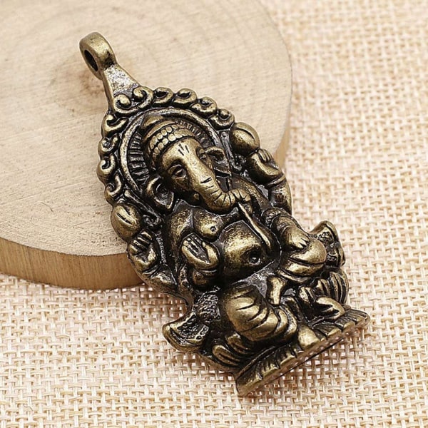 4 stk. Buddha Antik Hængende Elefant Buddha Hængende GULD Gold