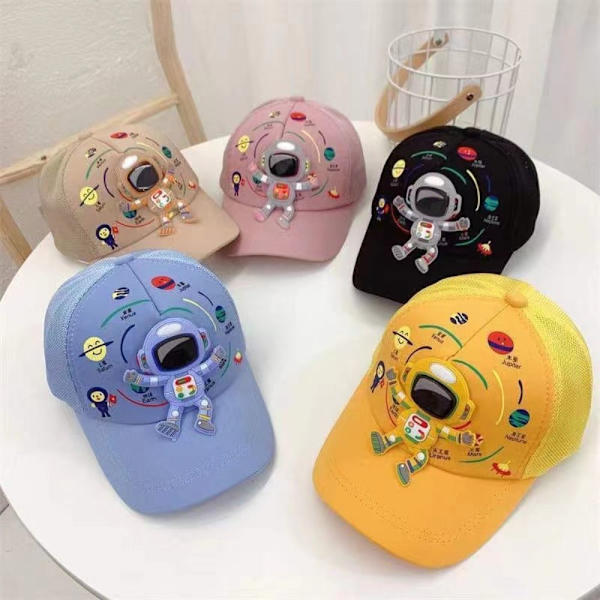Baby Baseball Cap Børn Peaked Hatte SORT HALV MESH STOF black Half Mesh Fabric-Half Mesh Fabric