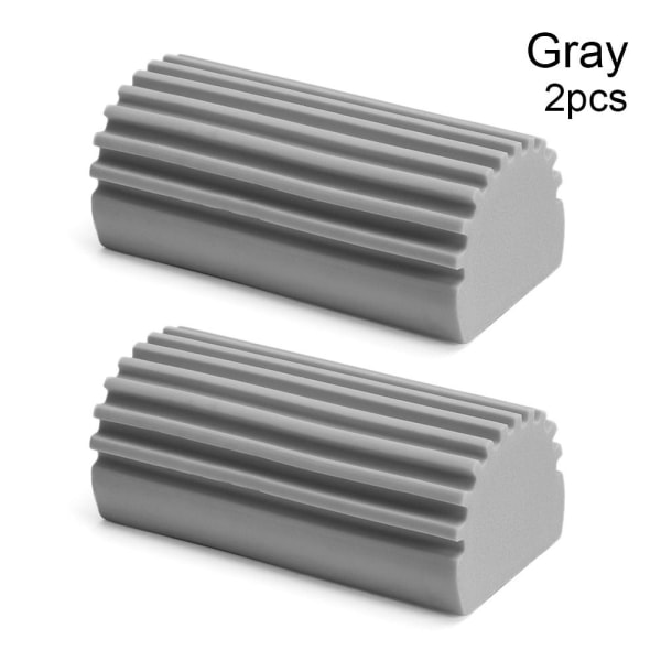 Magisk Støv Rengøringssvampe Fugtig Rengøring Støvsuger Svampe GRÅ 2 Gray 2 Pcs-2 Pcs