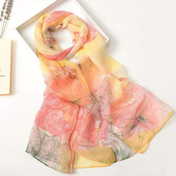 Chiffon tørklæder Langt sjal 9 9 9