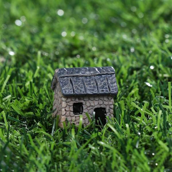 10 stk hus miniature figur harpiks dukkehuse 3 3 3