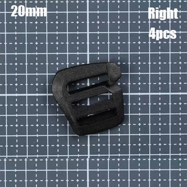 4st Webbing Rem Spänne Skjutfäste 20MMRIGHT HÖGER 20mmRight