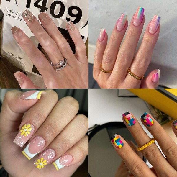 False Nails Square Head 1 1 1