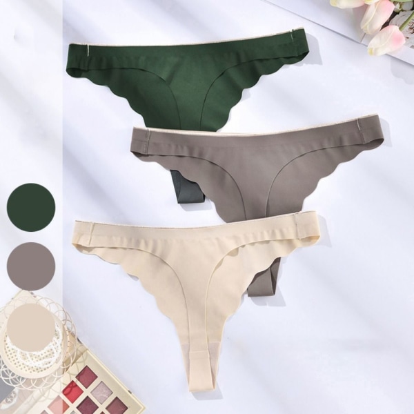 2 STK Truser for kvinner Sexy Thong GRØNN L green L