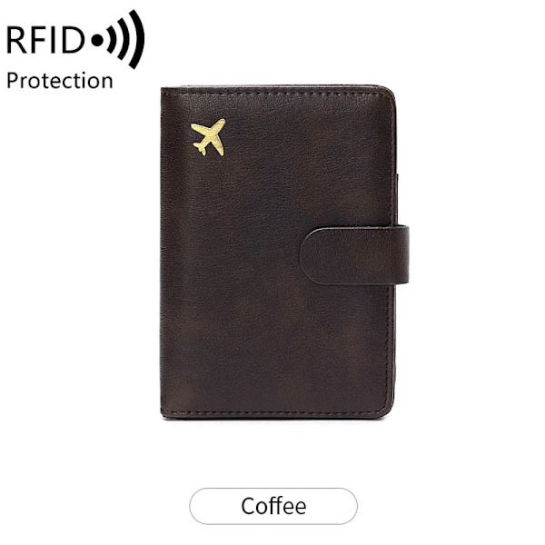 Passtäcker RFID Passport Clip KAFFE coffee