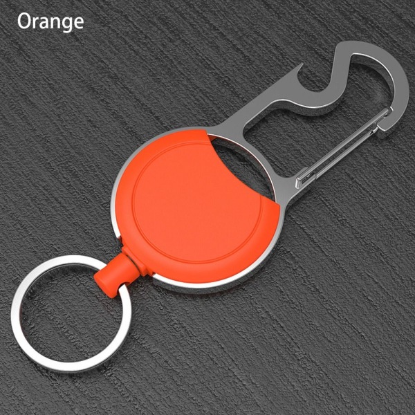 Teleskopisk inbrottskedja nyckelhållare ORANGE Orange