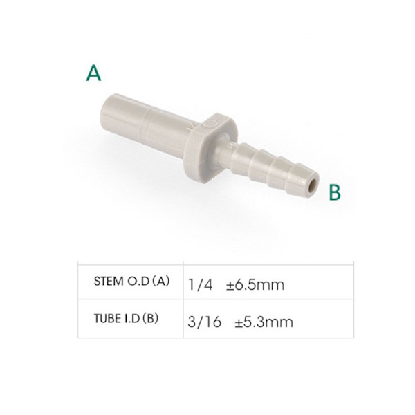 10stk Piggrør Fitting Rett rørskjøt Slange Barb