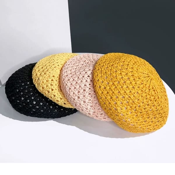 Beret Hat Maler Hat GUL yellow