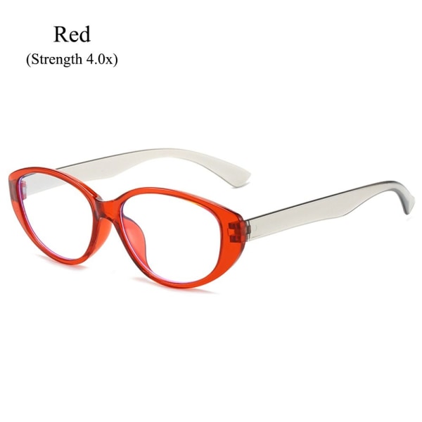 Lesebriller Lesere RØD STYRKE 4,0X STYRKE 4,0X Red Strength 4.0x-Strength 4.0x