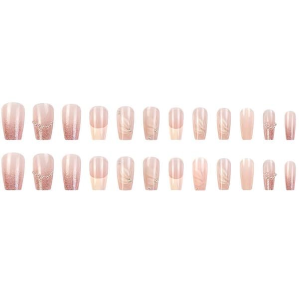 Fake Nails Kort T-form 2 2 2