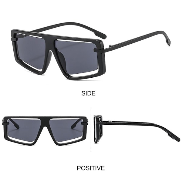 Solbriller til kvinder Oversized SORT SORT Black