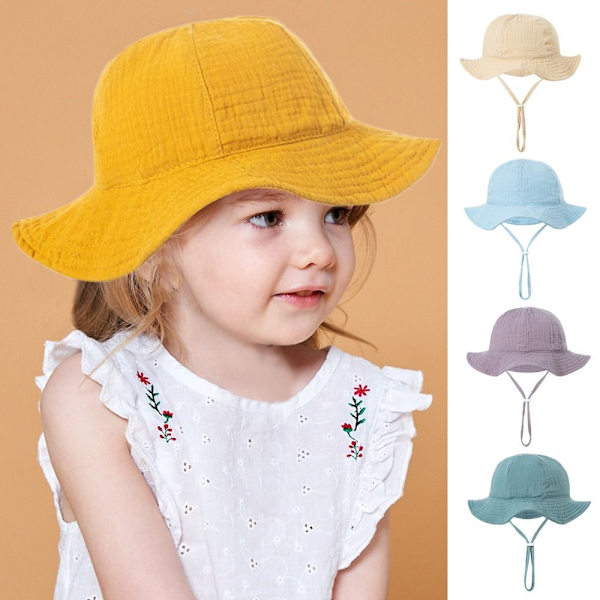 Barnebøttehatt solhette KHAKI Khaki