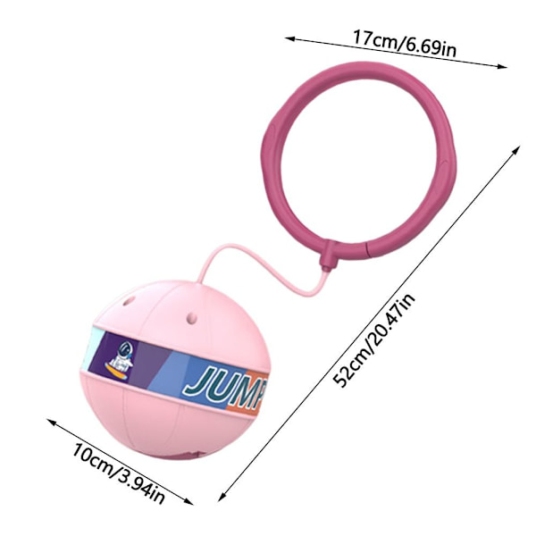 Glödande studsande boll Ankel Skip Ball ROSA Pink