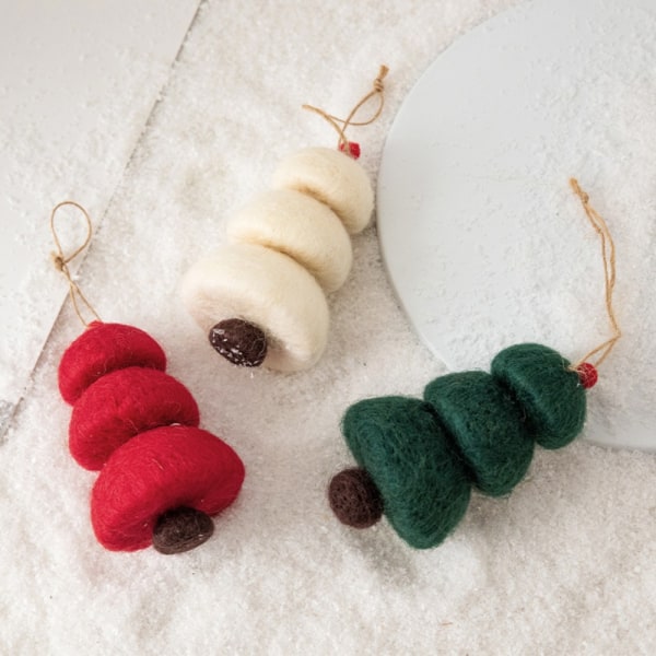 3kpl Mushroom Christmas Riipus DIY Käsintehty 7 7 7