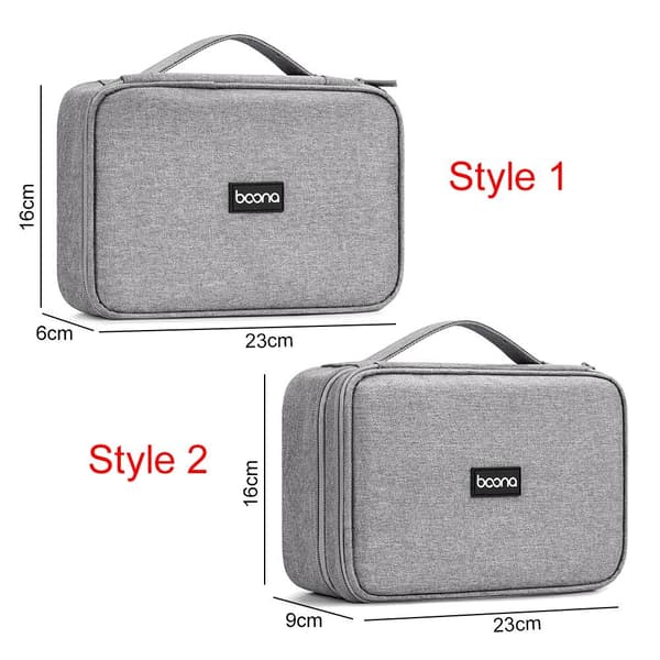 Digital opbevaringstaske USB-kabeltasker black Style 2-Style 2