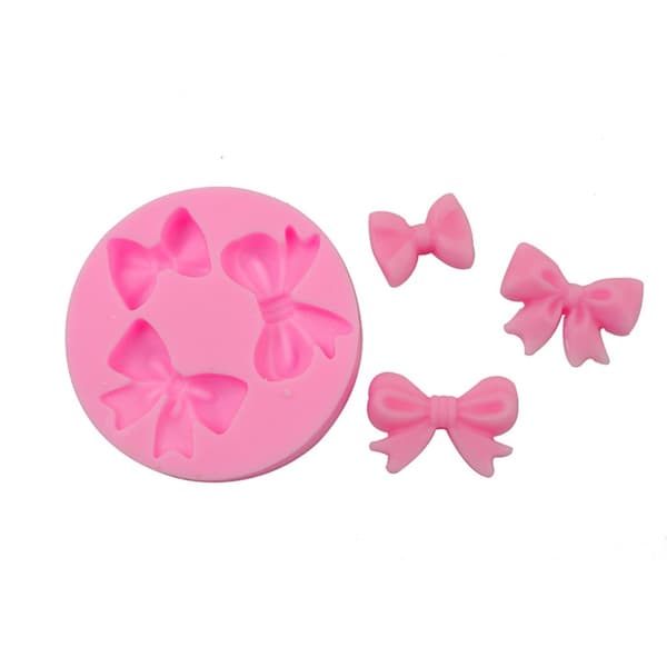 3 Stk Sløyfe Fondantformer Polymer leireformer Silikon