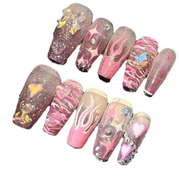 French Fake Nails Ballerina False Nail L L