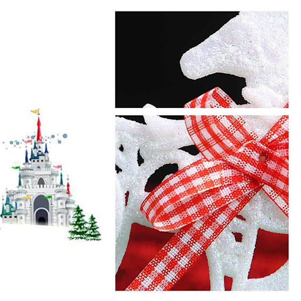 5 kpl Christmas Snowflake Flakes -ikkunakoristeita C C C