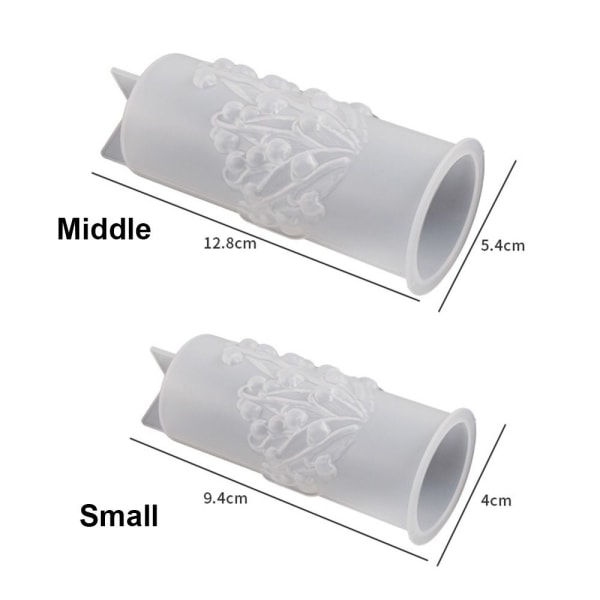 3D Cylinder Lyseform Kage Resin Form MIDTE Middle
