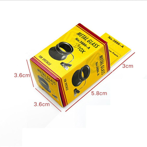Clip-On Eye Loupe Brilleforstørrelsesglas forstørrelsesglas 20 X 20 X 20 X