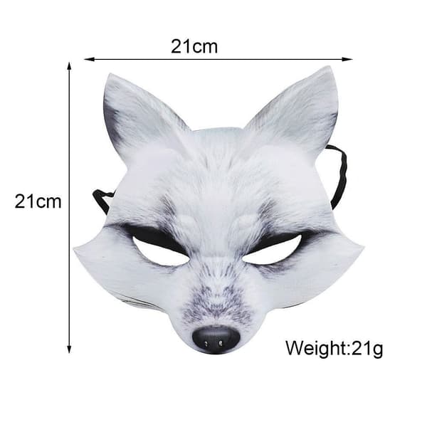 Cosplay Mask Masques HVIT white