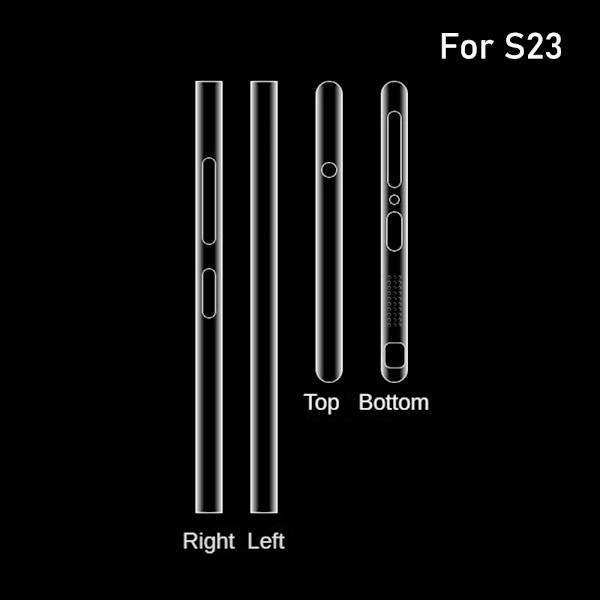 2 Stk Rammefilm Sidebeskytter TIL S23 TIL S23 For S23