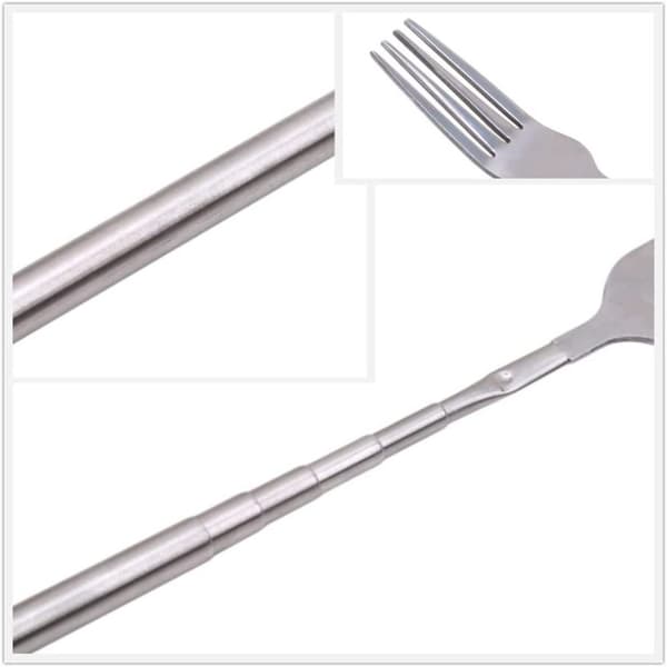 Utdragbar Gaffel Bestick Gafflar Köttgaffel