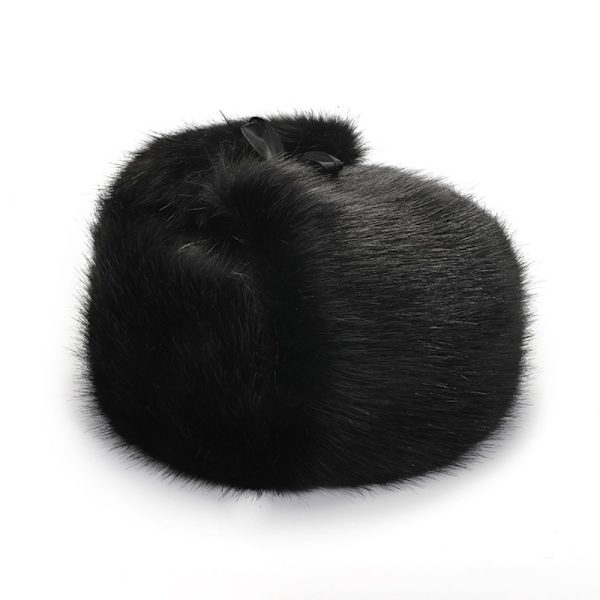 Varm vinterlue for menn tykk fluffy lue E E E