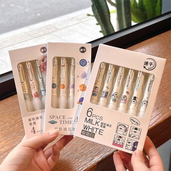 6kpl/ set Geelikynät kuulakärkikynä 01-4kpl/ SET 01-4kpl/ SET 01-4PCS/Set