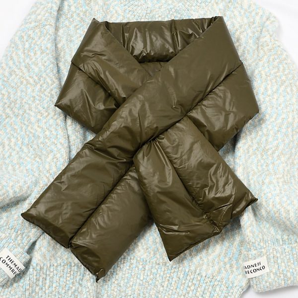 Solid vintersjal för damer varm bomullssjal KHAKI Khaki