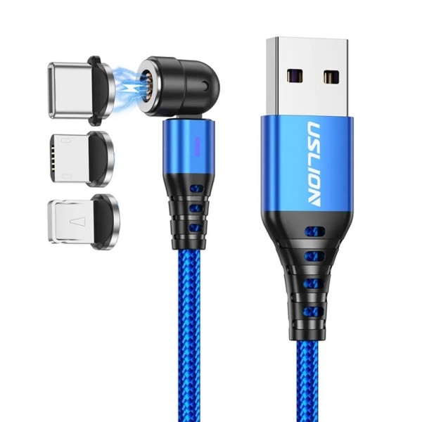Magnetkabel USB -kablar BLÅ 1M Blue 1m