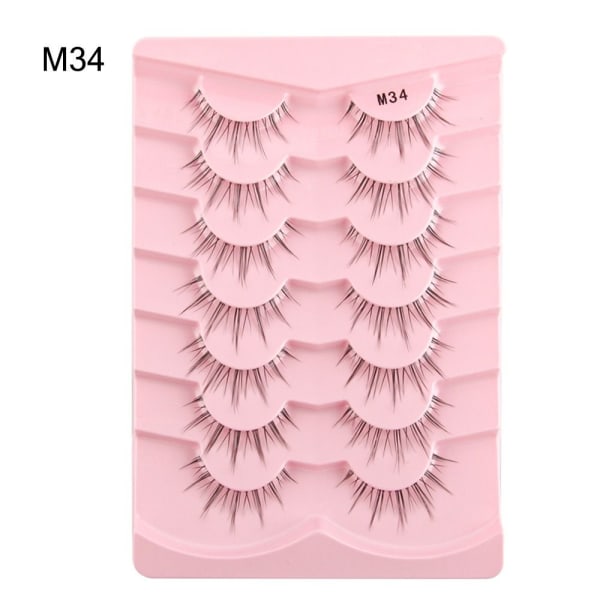 Naturlige falske øyevipper Faux Mink Lashes M34 M34 M34