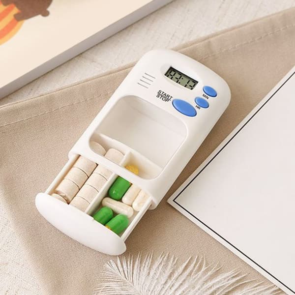 Smart Påminnelse Pill Box Medicin Case Tablettdispenser