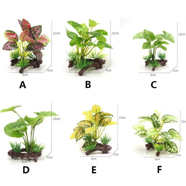 Fisketank Aquascape Ornamenter Simulering Plant Decoration D D D