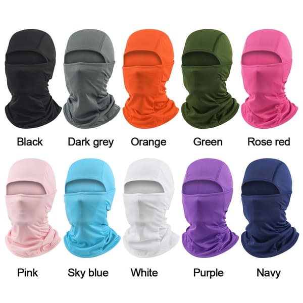 Full Face Hætte Cykel Balaclava SORT black