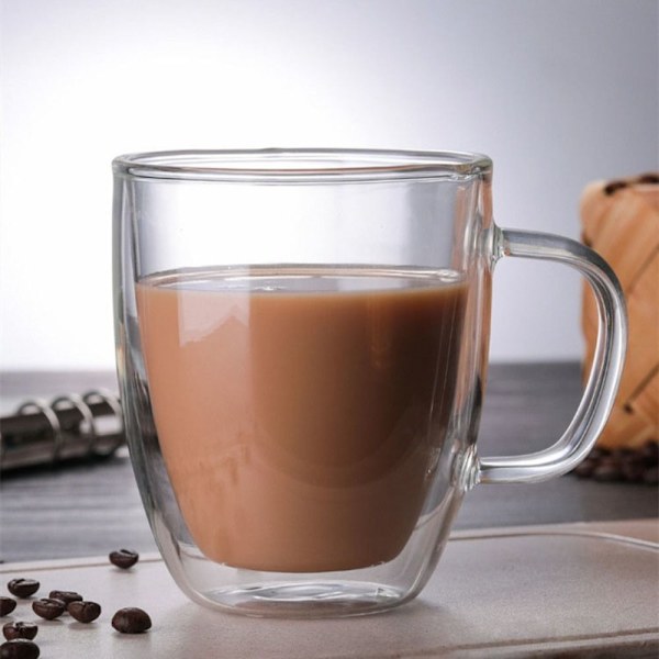 2x Glas Kaffekop Glaskrus 475ML 475ML 475ML