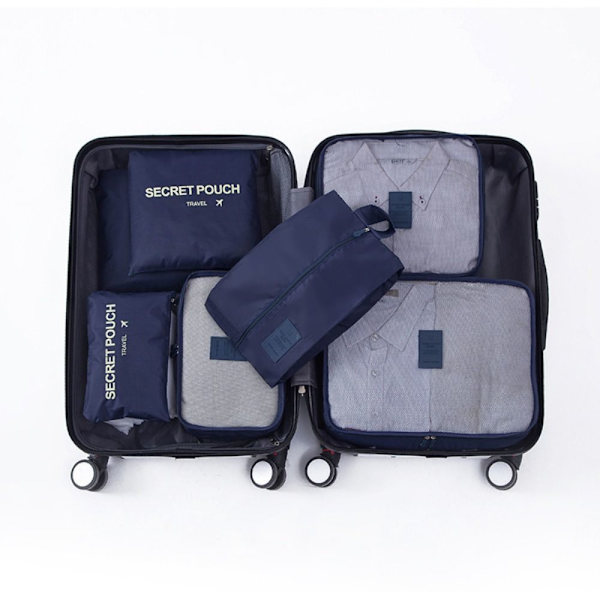 Matkalaukut 7 kpl SET 7 KPL 7 KPL Dark Blue 7 Pcs-7 Pcs