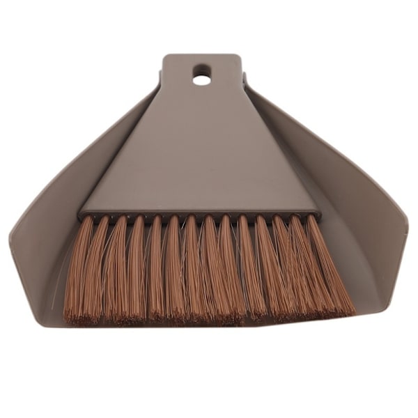 Mini sopskyffel och kvast Set Skrivbordsrengöringsborste KAFFE Coffee