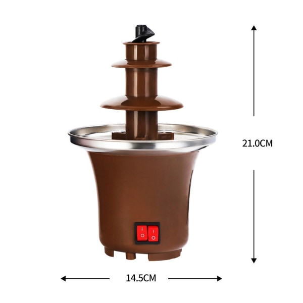 Chokoladefontæne Smeltning Varmefondue EU EU EU