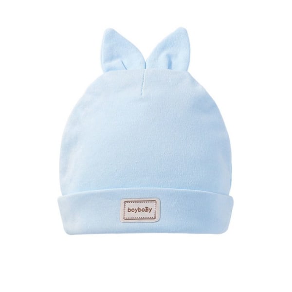 2 STK Baby strikket lue Bunny luer BLÅ B B blue B-B