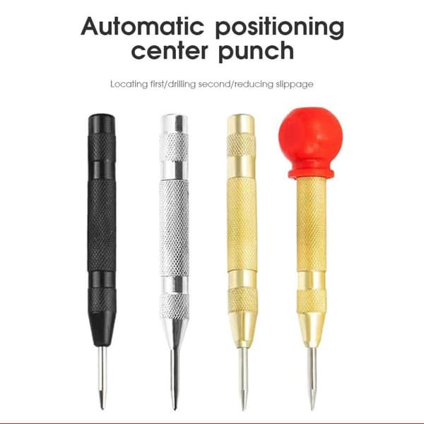 Borrskär Center Punch SILVER UTAN CAP UTAN CAP Silver Without cap-Without cap