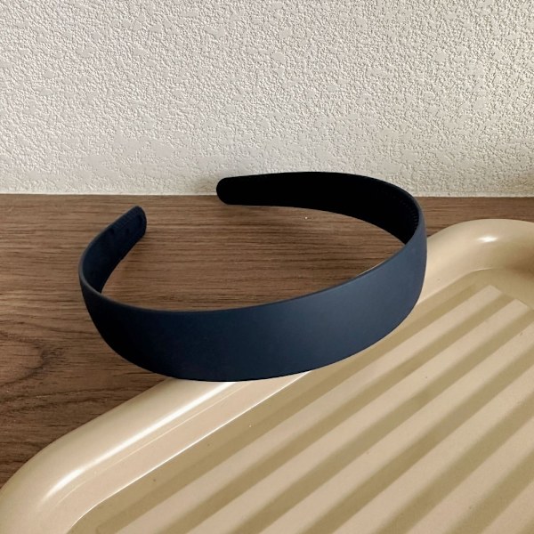 2 STK Bredt pandebånd massivt hårbånd BLÅ blue
