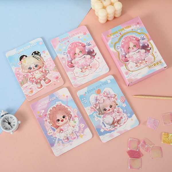 Dress-up Poking Toys Pedagogisk Poke Painting Dress Up Sticker random style