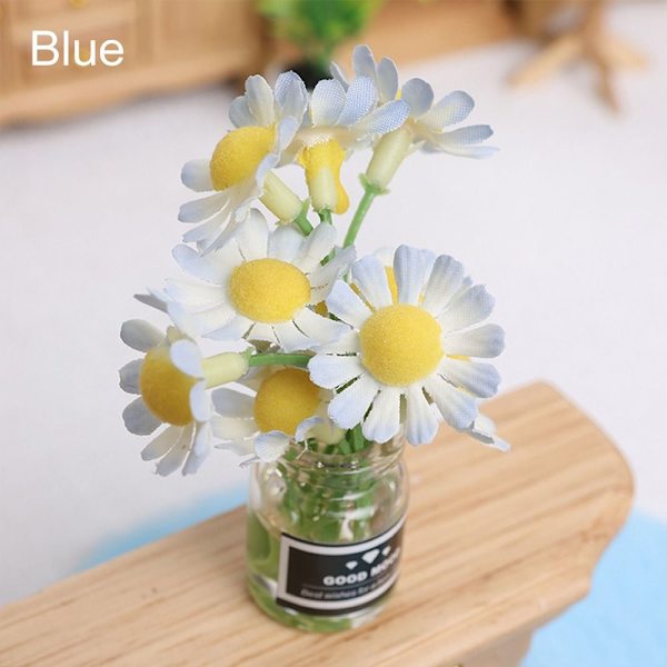 Dukkehus Møbler Mini Grønn Plant BLÅ Blue