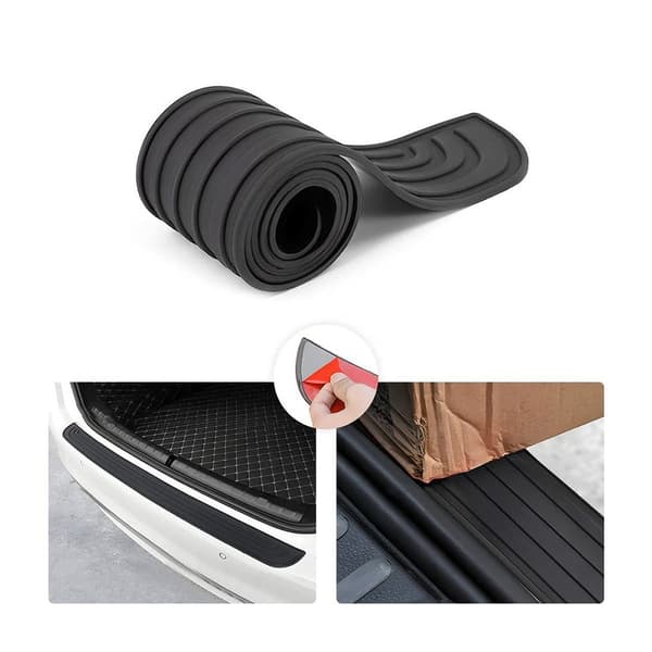 90cmx7cm Bumper Protector Strip Car Protector Pad RØD Red