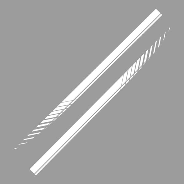 Decal Side Stripe HVID white